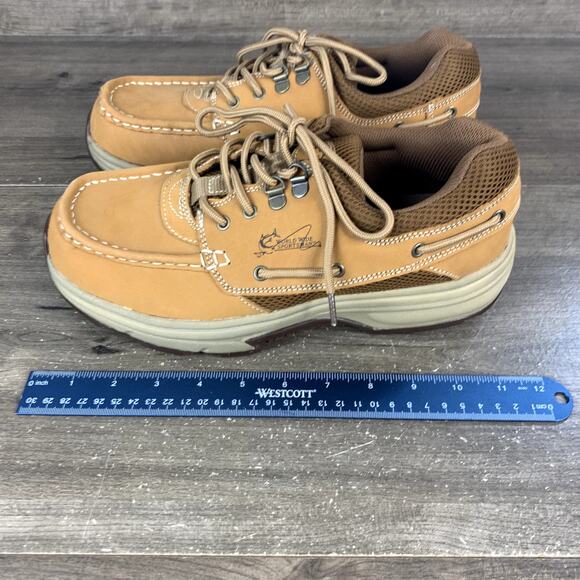World Wide Sportsman Blue Water Boat Shoes for Men - Cognac Size 9.5W main image 8